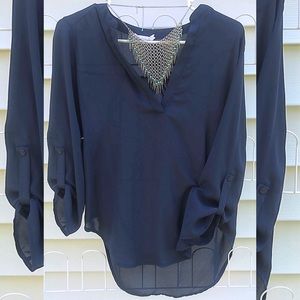 Lush 3/4 sleeve night out top